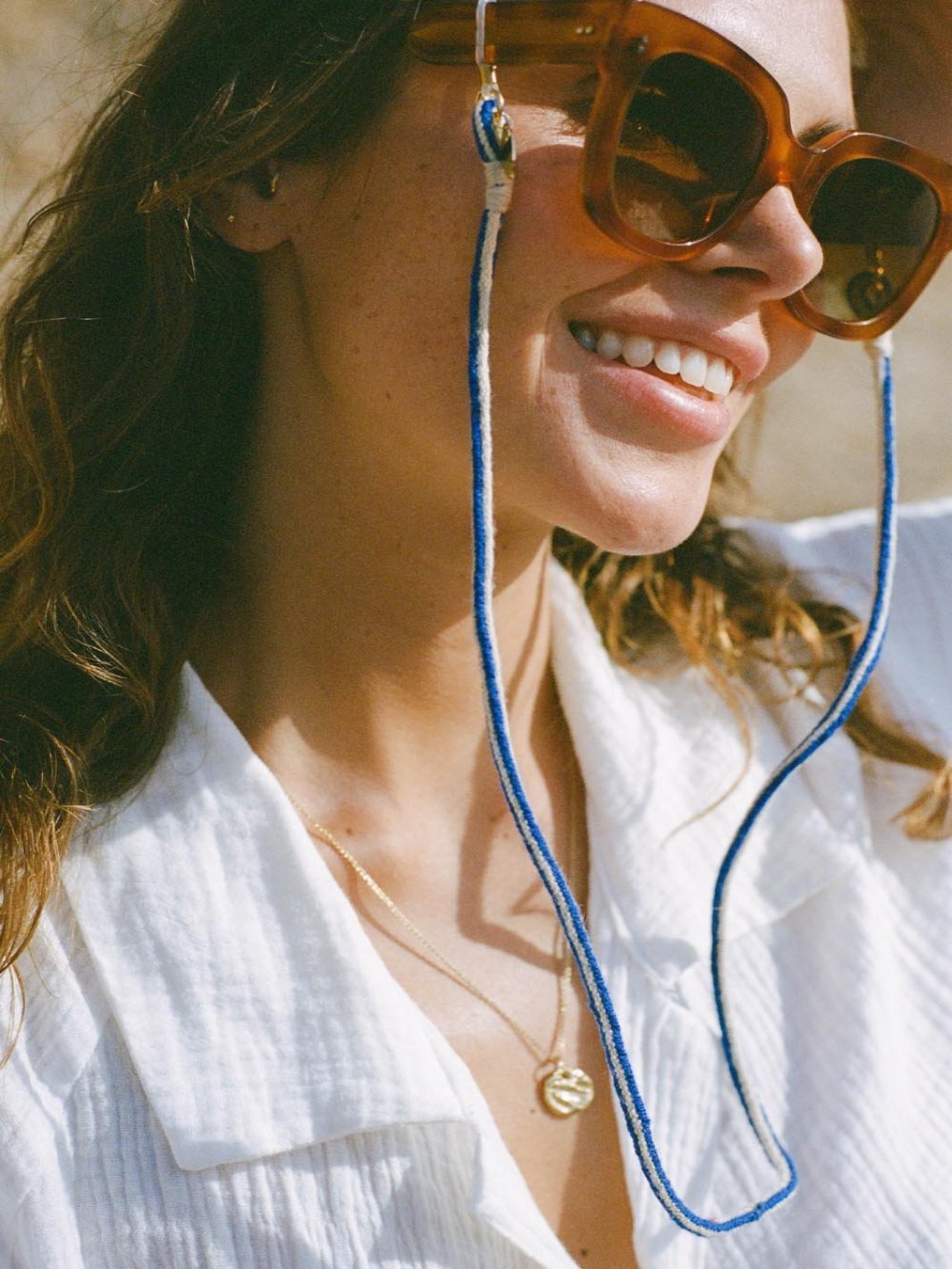 【Sunny Cords】Sunglasses chain サングラスチェーン 2WAY Bead It Glasses Chain - Sunglasses Chains | SUNNY CORDS