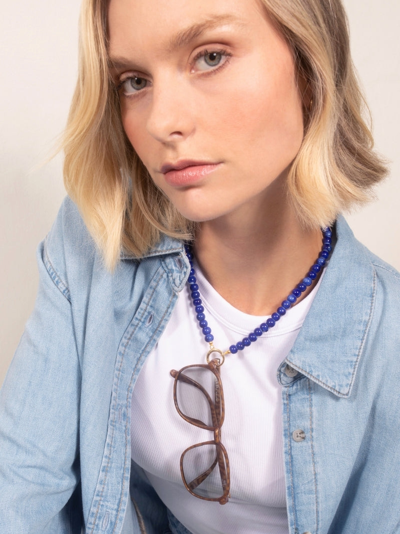 Ceramico Azul Eyewear Necklace | Sunny Cords