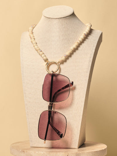 Ceramico Blanco Eyewear Necklace | Sunny Cords