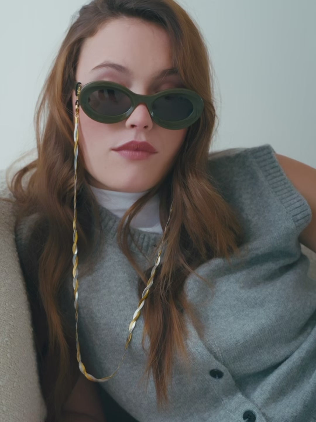 Braided Jane Silver/Gold | Eye Glasses Chain