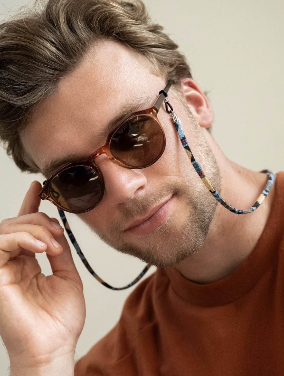 Sunny Cords Aquamate blue - Eye Glasses Strap Unisex