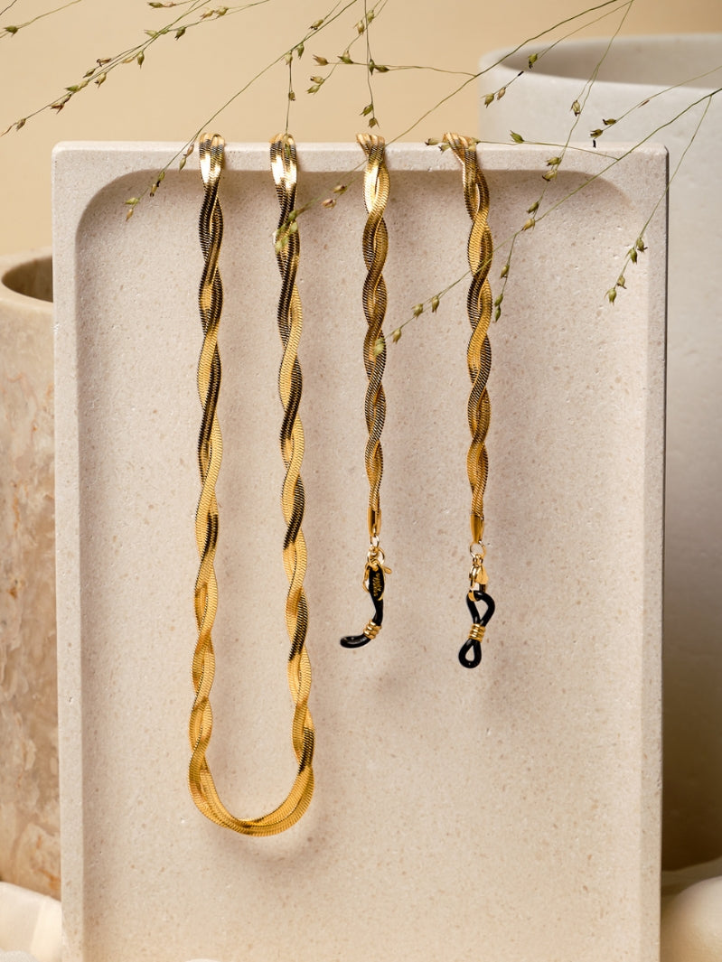 Sunny Cords Braided Jane Gold | Eye Glasses Chain