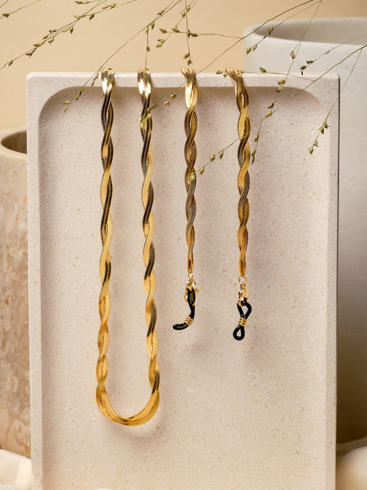 Sunny Cords Braided Jane Gold | Eye Glasses Chain