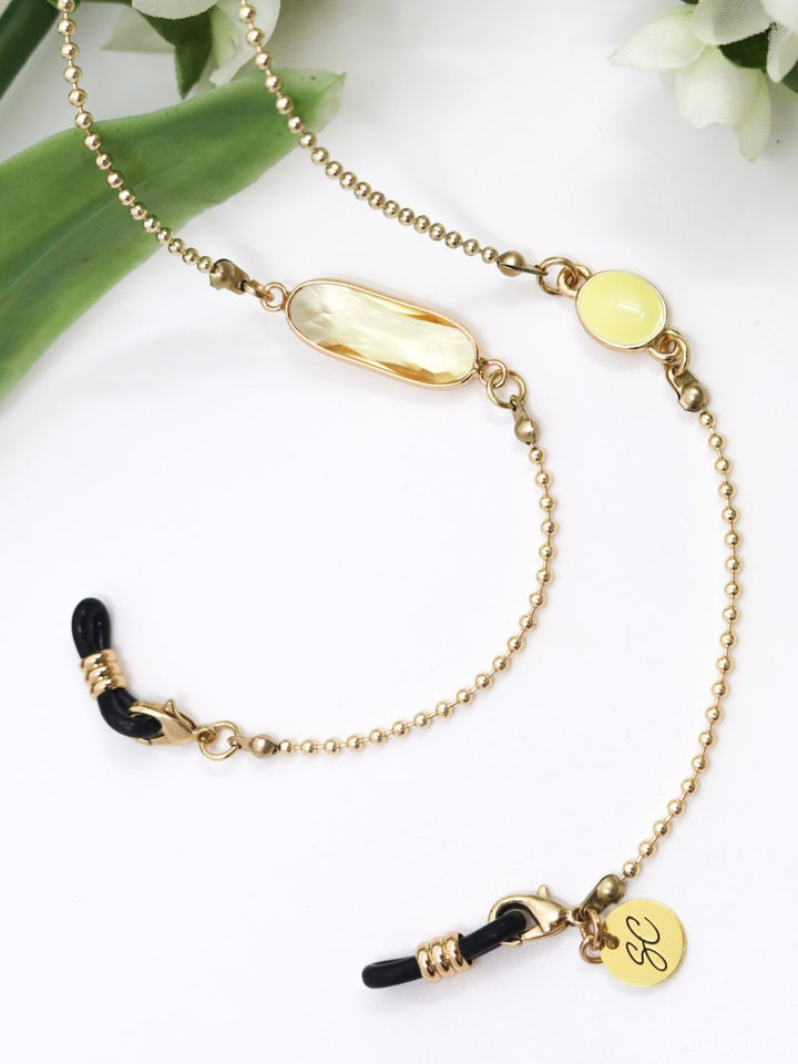 Sunny Cords Crystal C Chartreuse | Eye Glasses Chain