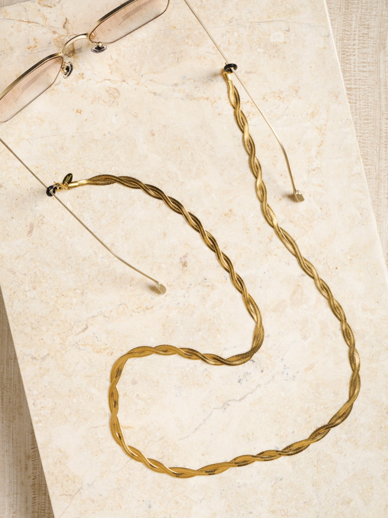 Sunny Cords Gold Braided Jane Silver/Gold | Eye Glasses Chain