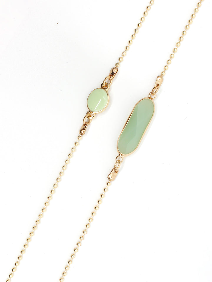 Sunny Cords Gold - Green Crystal C Green | Sunglasses Chain