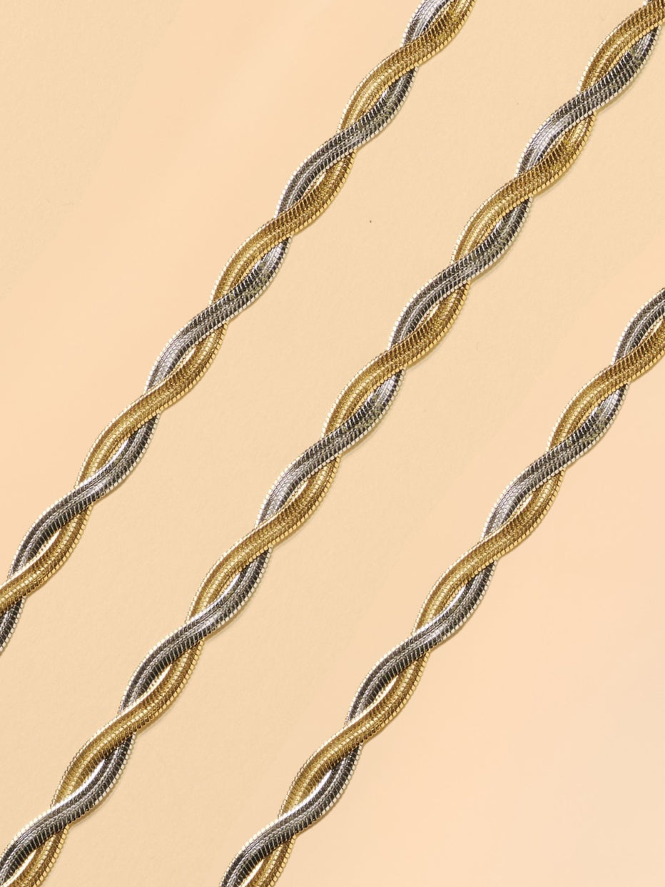 Sunny Cords Silver/Gold Braided Jane Gold | Eye Glasses Chain