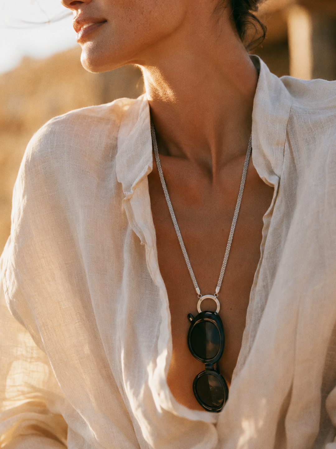 Sunny Cords Silver Lux long - silver | Ring Edit
