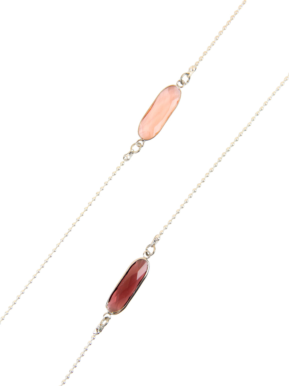 Sunny Cords Silver - Purple Crystal C silver- Pink | Sunglasses chain
