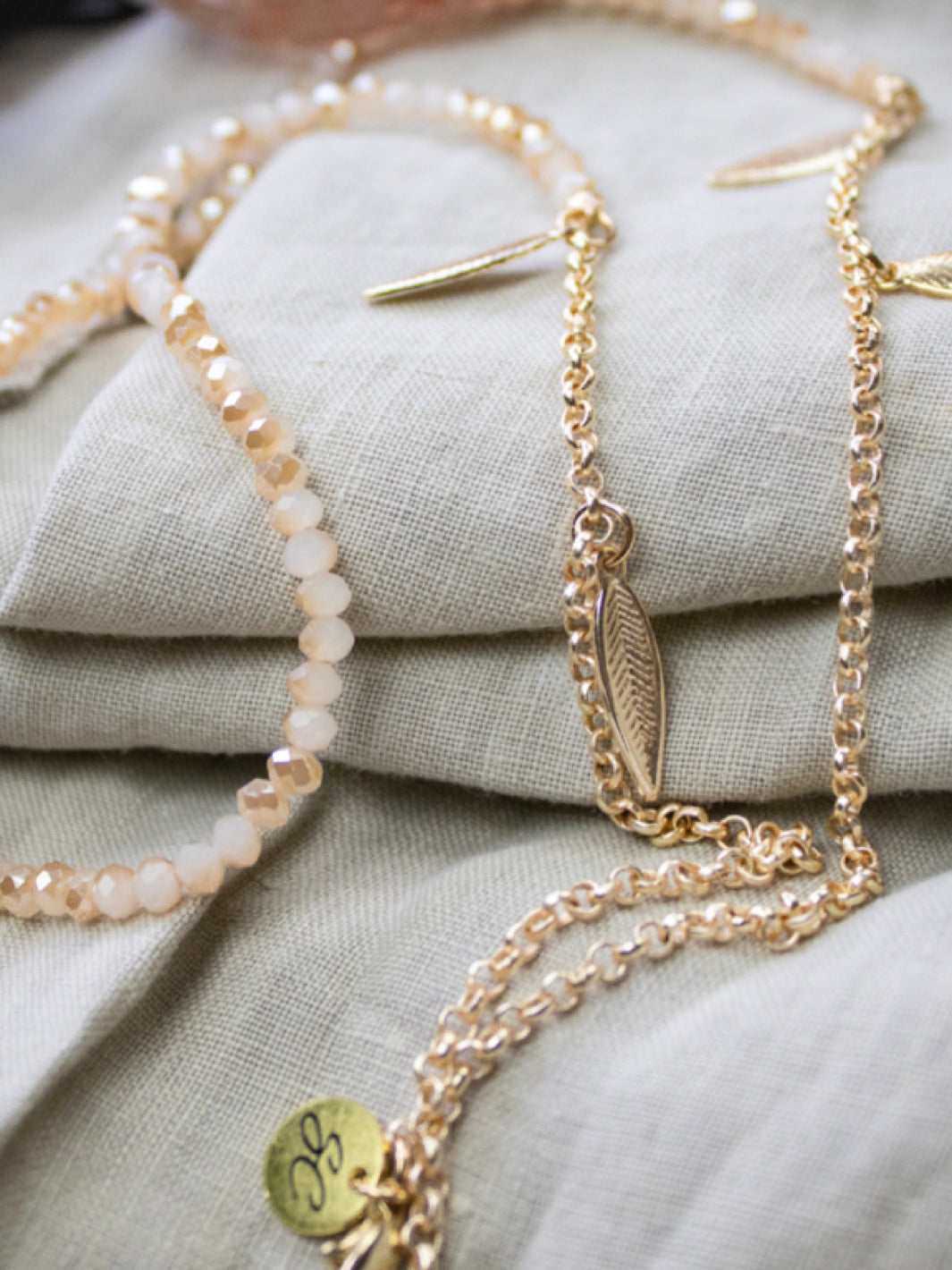 Bead It beige | Sunglass chain