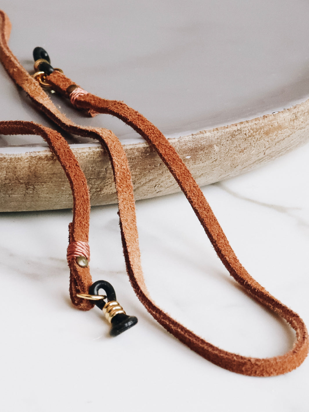 Sunny Cords Brown / Gold Minimalistic Brown | Eye Glasses Strap Unisex
