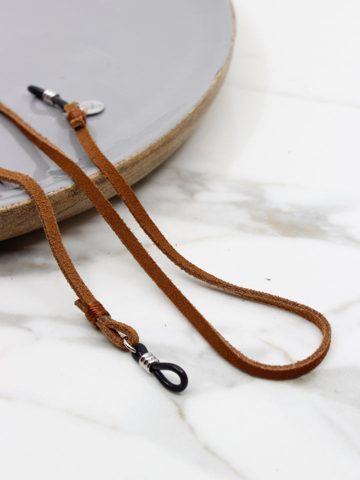 Sunny Cords Brown / Silver Minimalistic Brown | Eye Glasses Strap Unisex