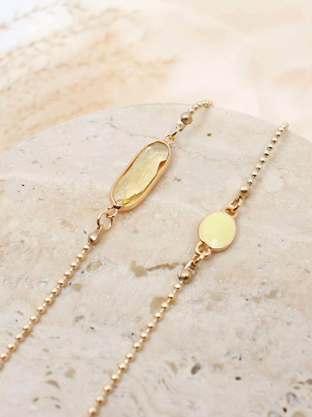 Sunny Cords Crystal C Chartreuse | Eye Glasses Chain