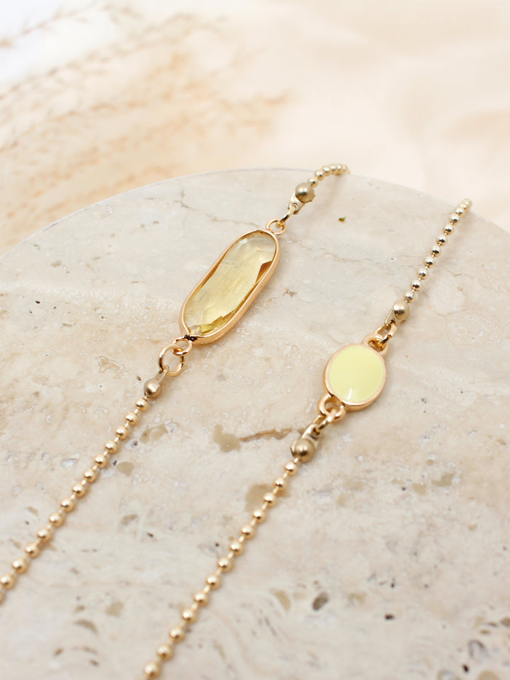 Sunny Cords Crystal C Chartreuse | Eye Glasses Chain