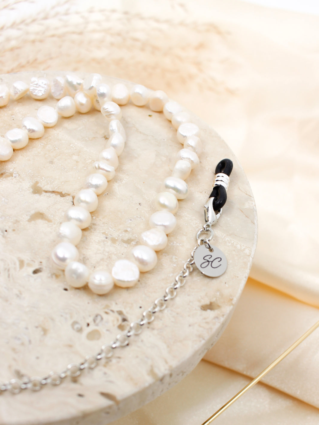 Sunny Cords Pearl white silver | Sunny Cords