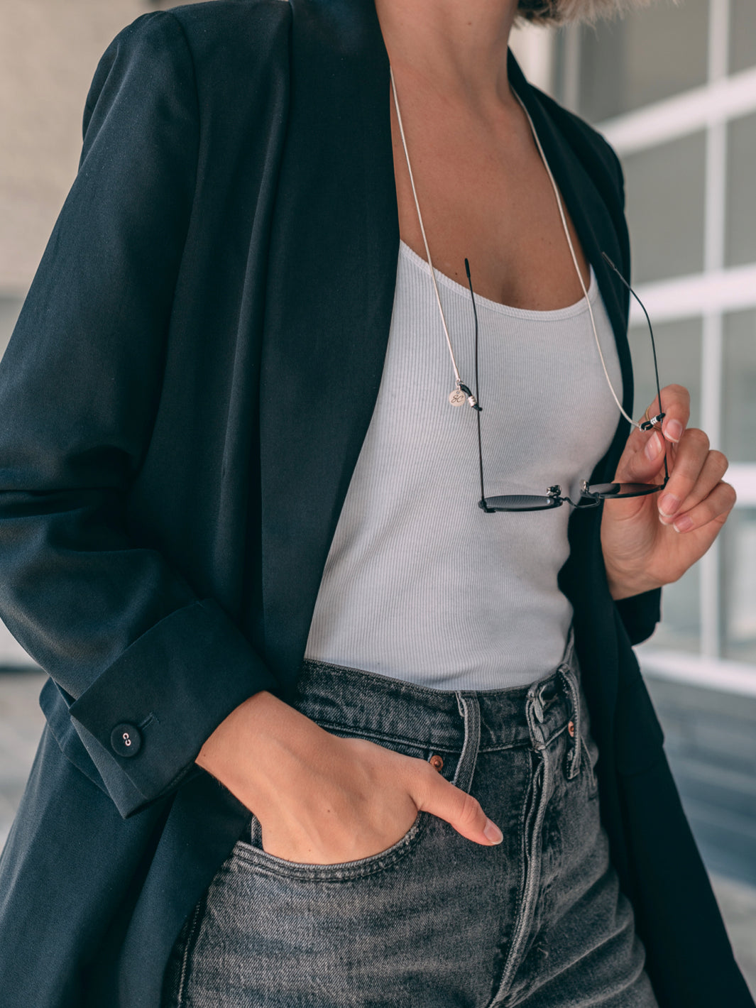 Sunny Cords Snake silver | Glasses Strap