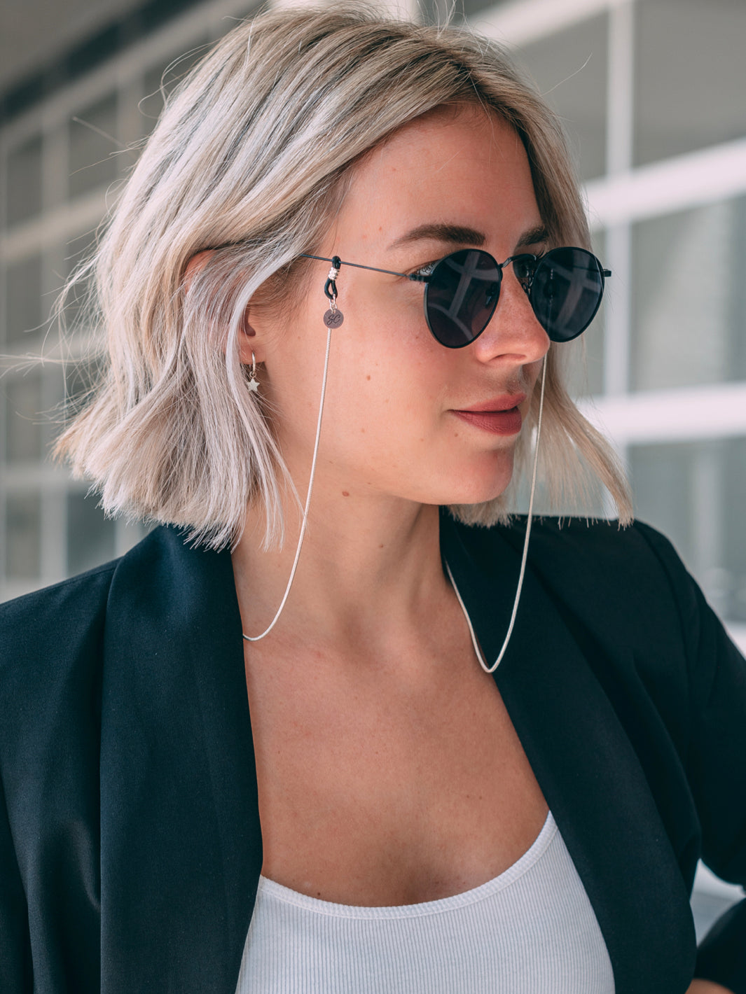 Sunny Cords Snake silver | Glasses Strap