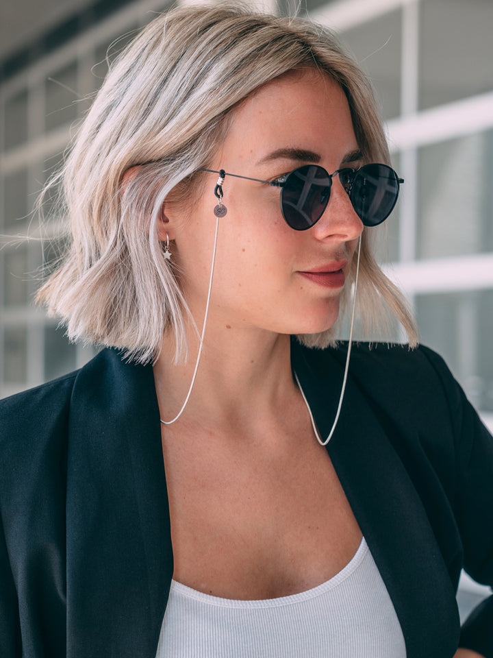 Sunny Cords Snake silver | Glasses Strap